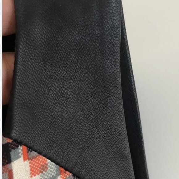 Rag & Bone Lamb Leather & Silk Shoulder Tank Top Size XS - Picture 5 of 11